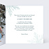 Faire part mariage Sous la neige Intérieur Droit