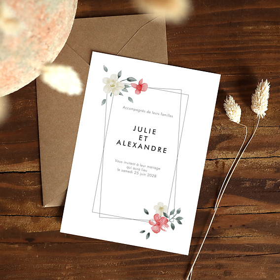 Faire part mariage Fiori Après 4