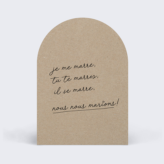 Faire part mariage Message Humoristique