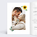 Faire-part Mariage Étiquette Tournesol
