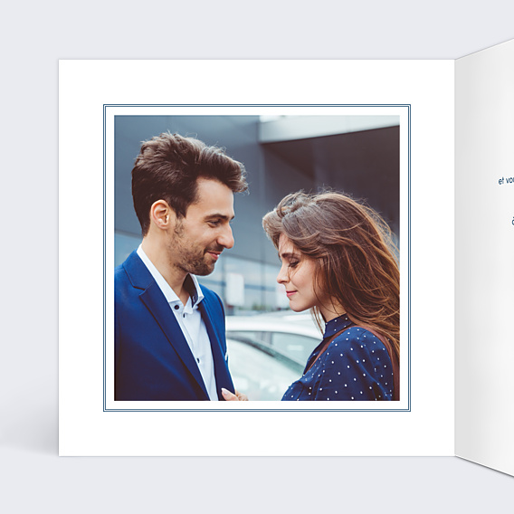 Faire-part Mariage Blue Waves