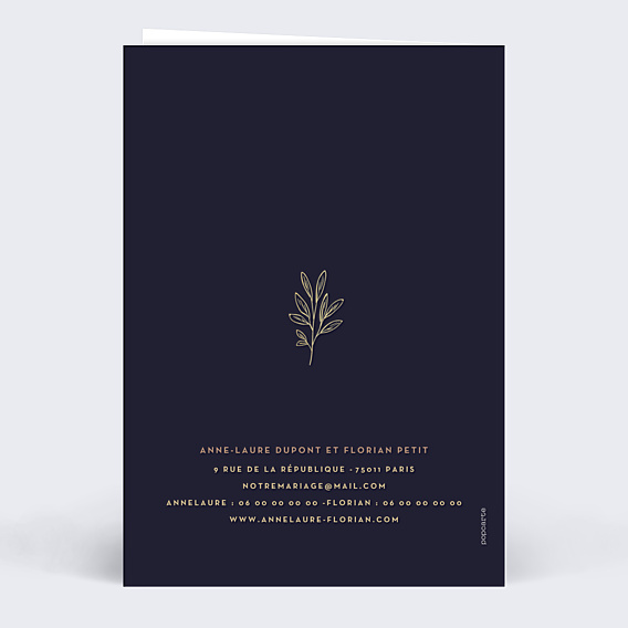 Faire-part Mariage Fleurs Sauvages