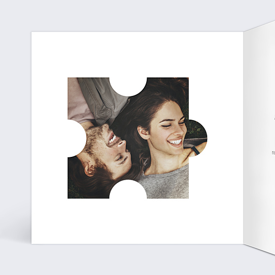 Faire-part Mariage Puzzle
