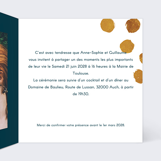 Faire-part Mariage Eclat