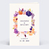 Faire-part Mariage Water Flower