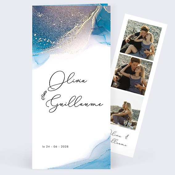 Faire part mariage Opaline