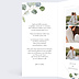 Faire-part Mariage Cadre Ocre Eucalyptus