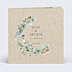 Faire-part Mariage Couronne Ocre Eucalyptus Kraft