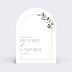 Faire part mariage Arche végétal chic