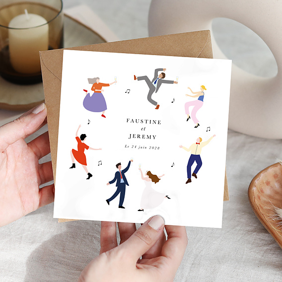 Faire-part Mariage Allégresse
