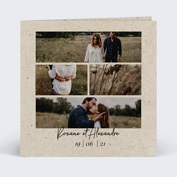 Faire part mariage Esprit Chiné IV