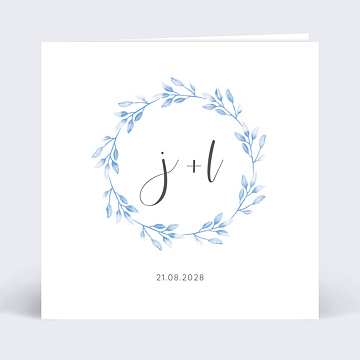 Faire-part Mariage Bleuet