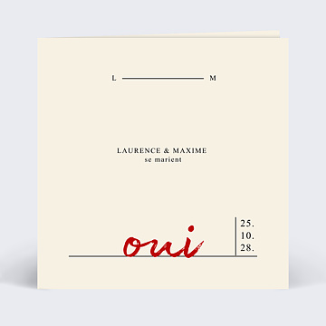Faire-part Mariage Booklover