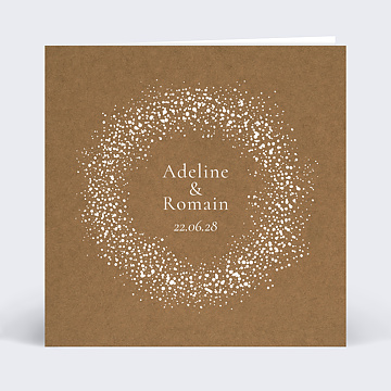 Faire-part Mariage Couronne de Dentelle