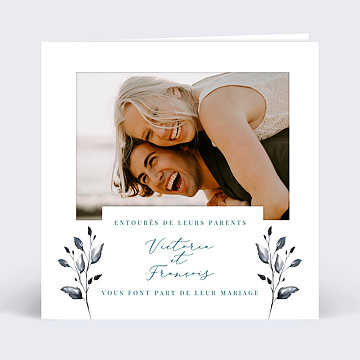 Faire part Mariage Dcoupe Fleurs de Coton