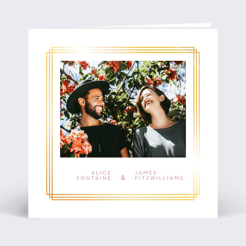 Faire-part Mariage Dorure Cosmopolite