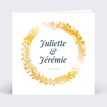 Faire-part Mariage Dorure Marianne