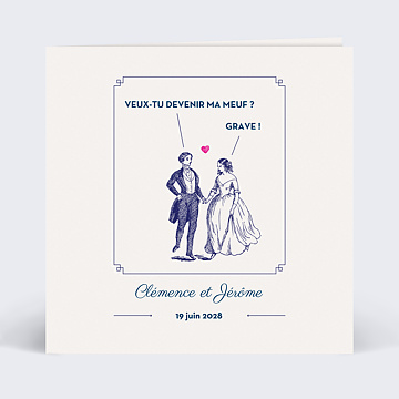Faire-part Mariage Hirondelle d'Amour