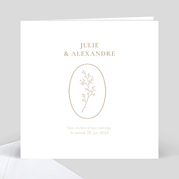 Faire-part Mariage Joli Bouquet