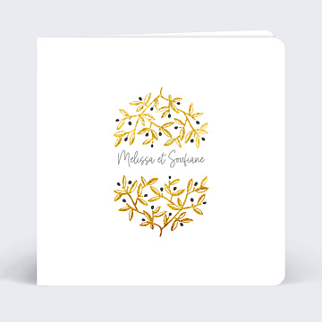 Faire-part Mariage Branches d'Olivier