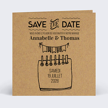 Faire-part Mariage Petit Carnet