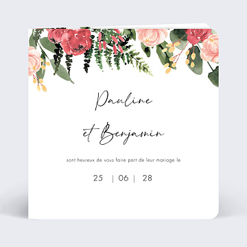 Faire part Mariage Wild Flowers