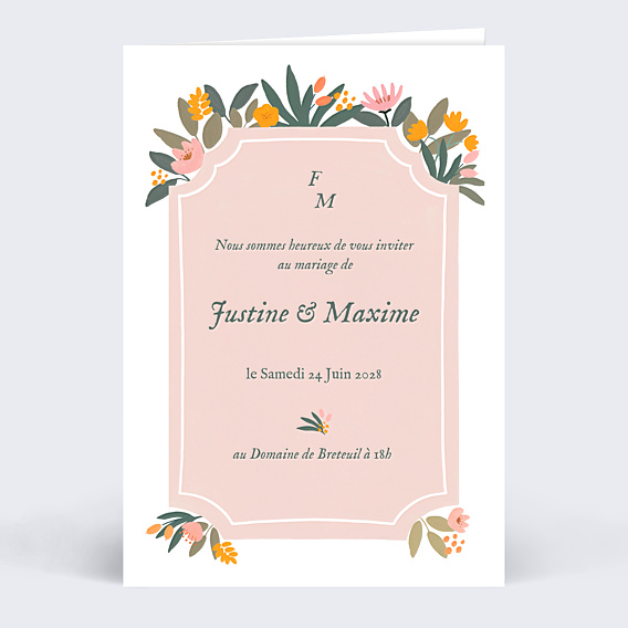 Faire part mariage Palais Royal