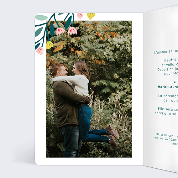 Faire-part Mariage Floral Atmosphère