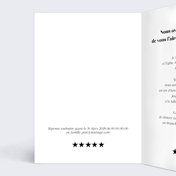 Faire-part Mariage Grande Affiche