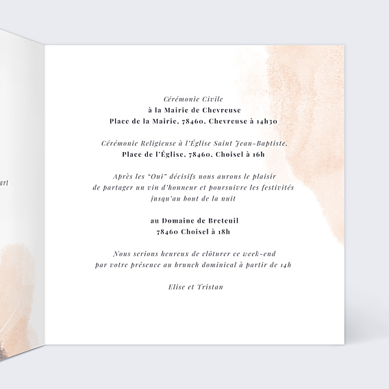 Faire-part Mariage Vague d'Été