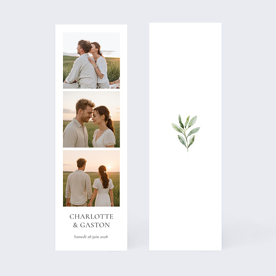 Faire-part Mariage Aquarelle Végétale