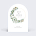 Faire-part Mariage Couronne Ocre Eucalyptus