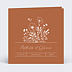 Faire-part Mariage Bouquet Champêtre Terracotta