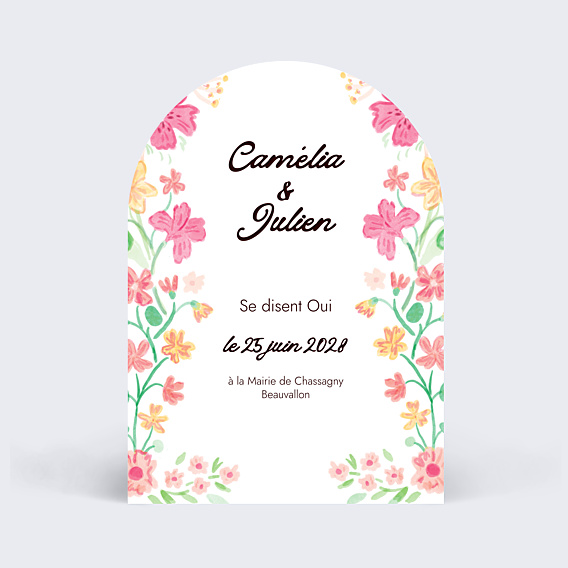 Faire-part Mariage Jardin botanique