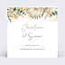 Faire part mariage Bohemia avec graines Recto
