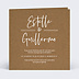 Faire part mariage Bohème kraft Recto