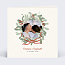 Faire part mariage Couronne de Noël