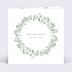 Faire part mariage Couronne Eucalyptus Aquarelle