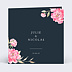 Faire part mariage Dark Peony