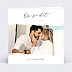 Faire part mariage Effet photo avec graines