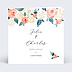 Faire part mariage Envolée Florale