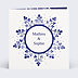 Faire part mariage Flocon Aquarelle
