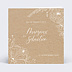 Faire part mariage Gravure Kraft