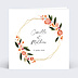 Faire part mariage Hexagone Champêtre