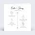 Faire part mariage Timeline Calligraphie