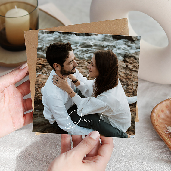 Faire part mariage Calligraphie Oui ! Après 1