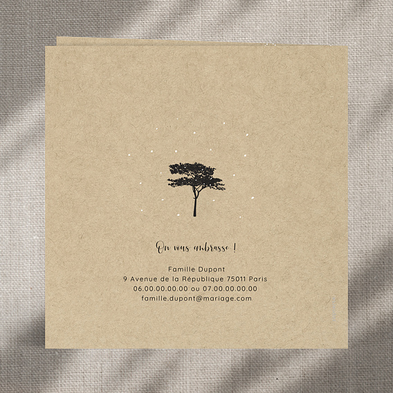 Faire-part Mariage Arbre