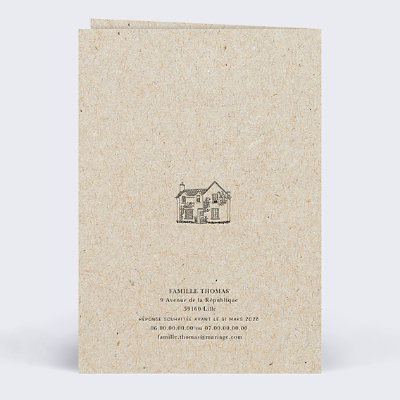 Faire-part Mariage Timeline Voyage