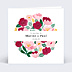 Faire-part Mariage Ronde Romantique