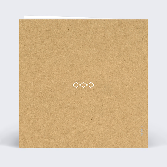 Faire part mariage Instant élégant Verso